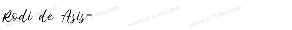 Rodi de Asis字体转换